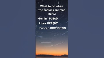 What to do when zodiacs are mad part 2 #shorts #zodiac