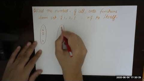 Find the no of all onto function from the set {1,2,3,....,n} to itself