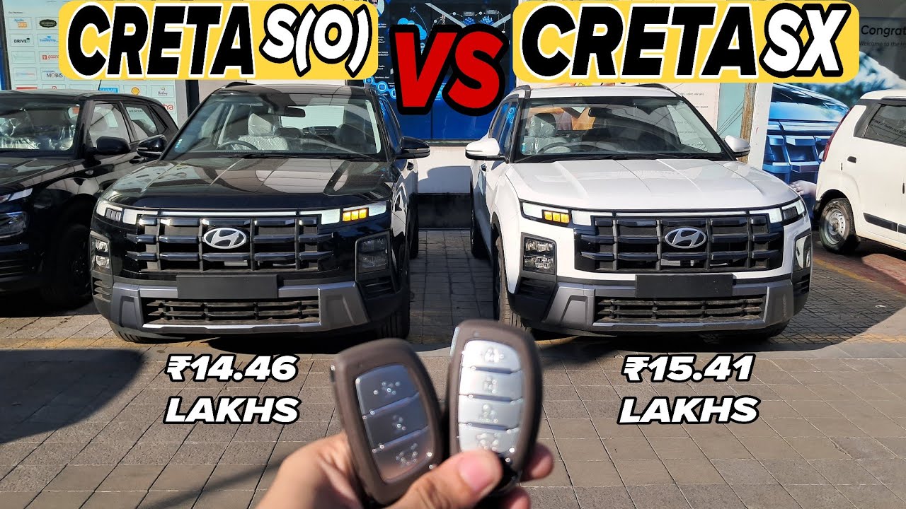 2025 Hyundai Creta S(O) vs SX | Full Walkaround & Feature Comparison👌🏻