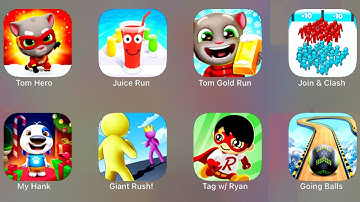 Tom Hero, Juice Run, Tom Gold Run, Join & Clash 3D, My Hank, Giant Rush, Tag W/Ryan, Going Balls