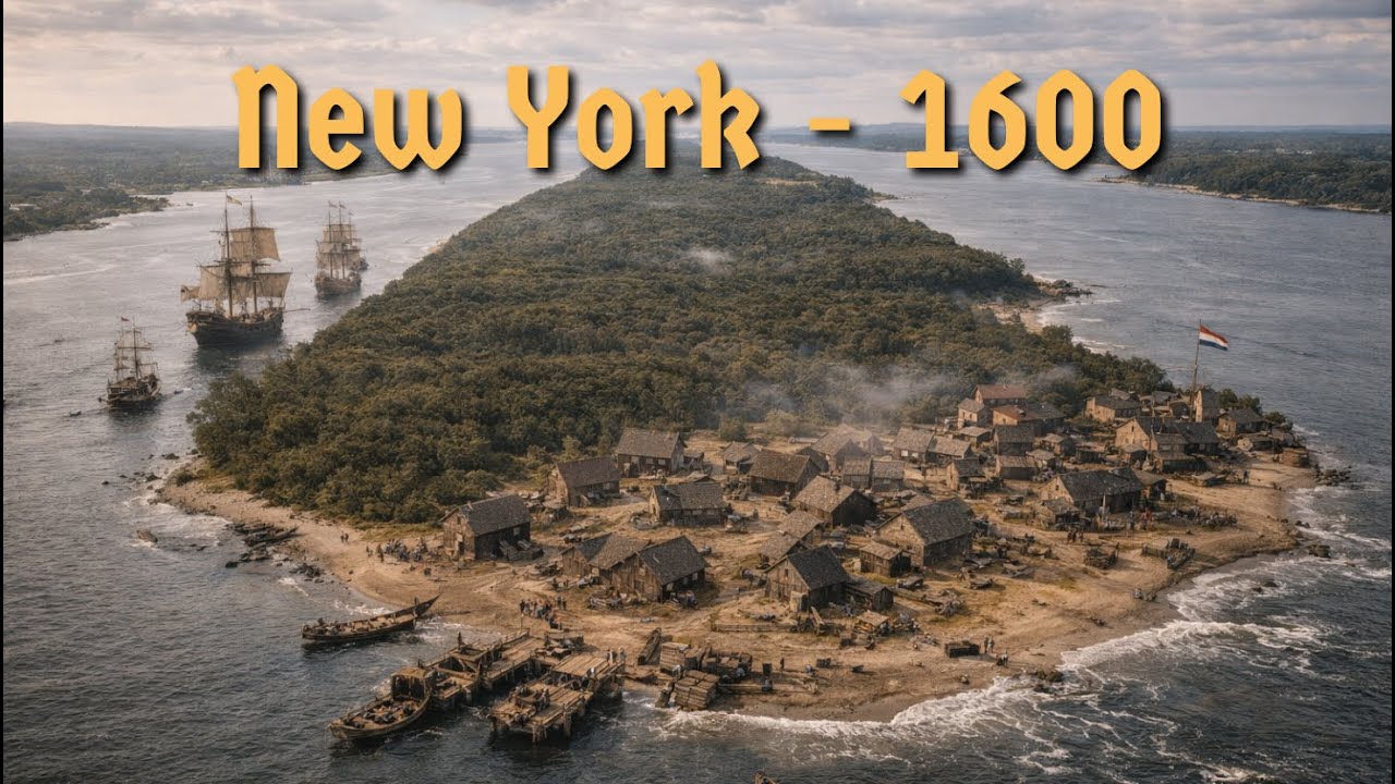 Así era NEW YORK en los 1600 (reconstrucción con IA)