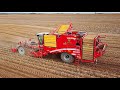 Kartoffelernte mit Grimme Varitron 470 + Fendt 930 &amp; Brettmeister Kartoffel Überladewagen