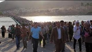 Kurds UNBEARABLE with Syria's CIVIL WAR, flooding to seek for PEACE in Iraq screenshot 5