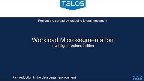 How Hard Can It Be? Cisco Secure Workload: Vulnerabilities Dashboard