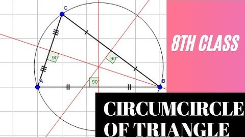 Construct of the circumcircle of a triangle/ how to draw circumcircle of a triangle?#short