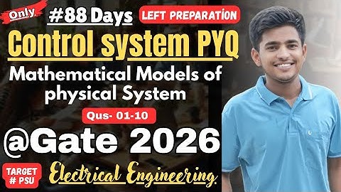 Control System PYQs GAE Electrical Engineering |Gate PYQs Control System #controlsystems #gate2026 