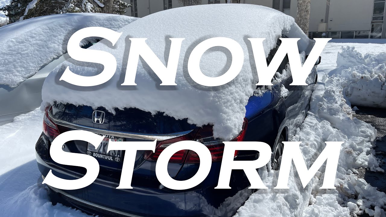 Snow Removing after Storm in Salt Lake City, Utah - YouTube