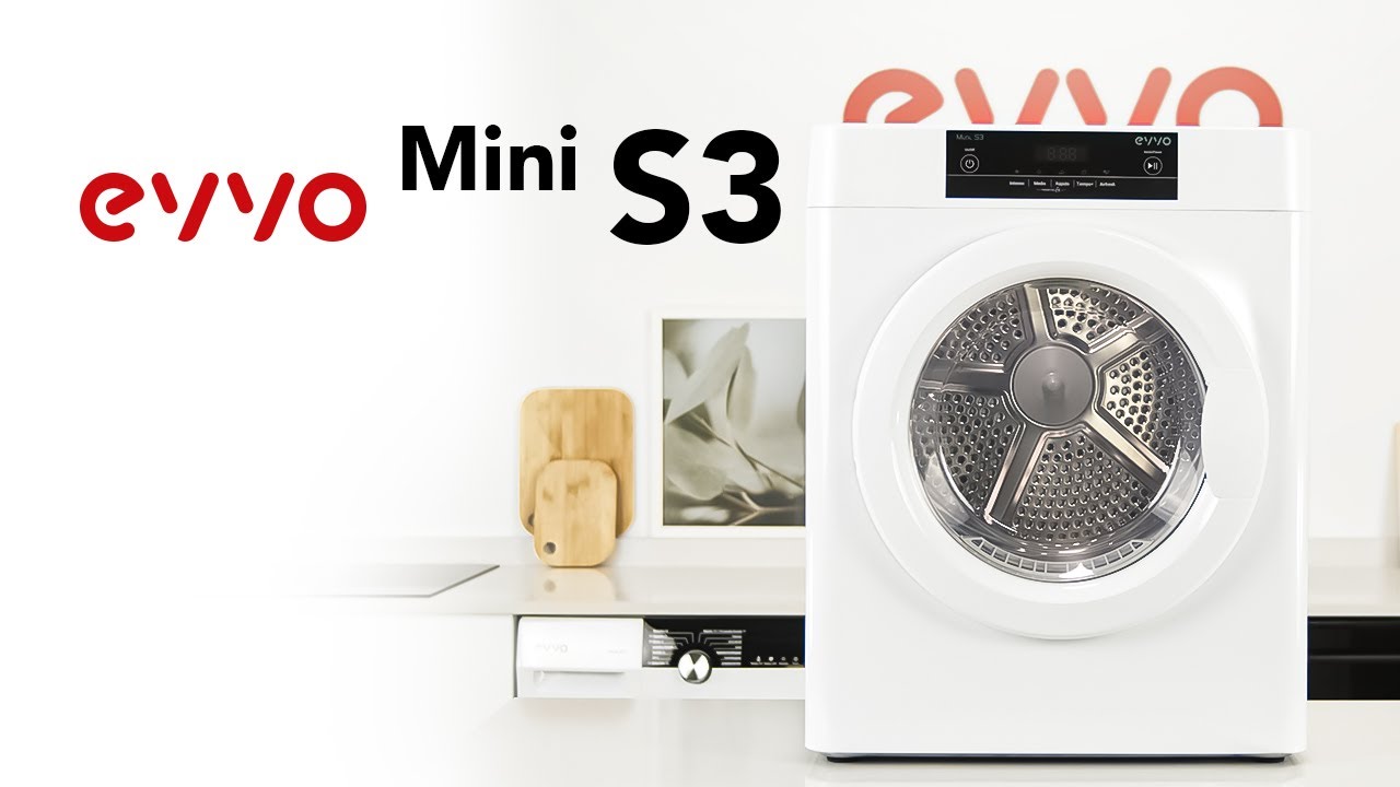 🥇Compre sua máquina de secar roupa pequena EVVO Mini S3 by EVVO HOME
