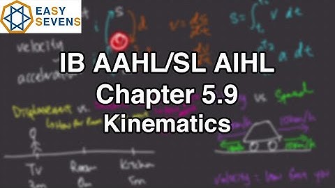 IB Calculus: 5.9 Kinematics - IB AA HL/SL AI HL