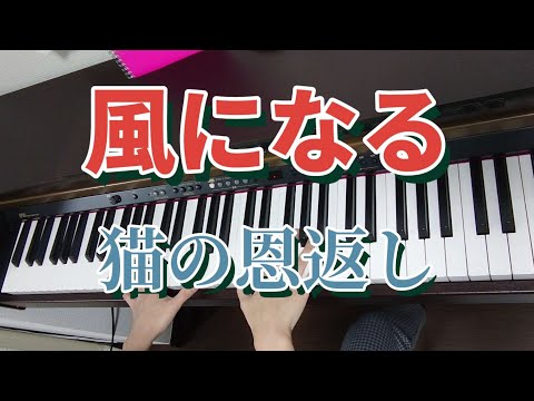 【ピアノ】【簡単】【歌あり】【歌詞あり】風になる♪#ピアノ#簡単#歌#歌詞#猫の恩返し