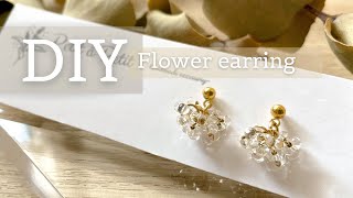 DIY / flower earrings 