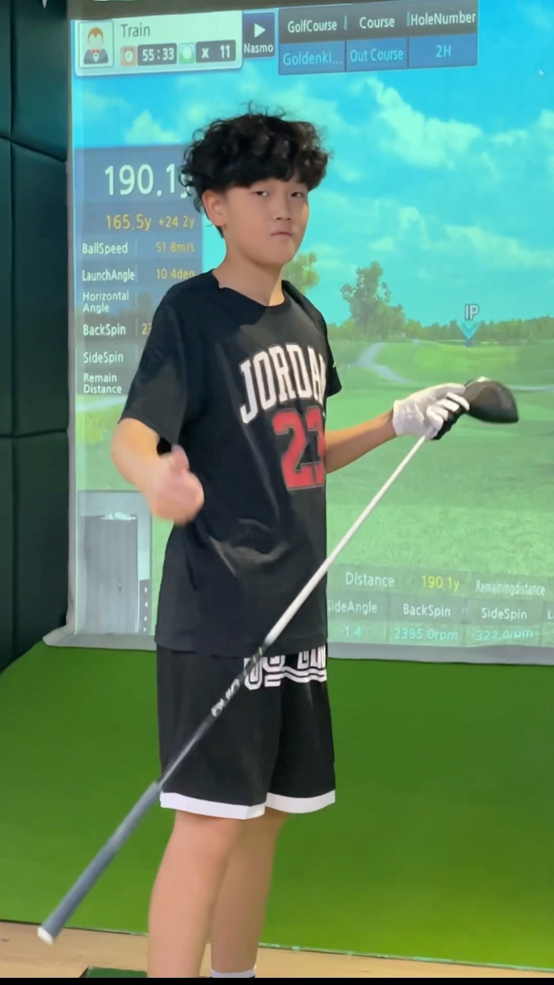 (Golf familyVN) cậu bé có cú đánh liên tiếp đẹp quá ?#golf #shorts