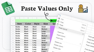 How to paste values only in Google Sheets (quick editing)