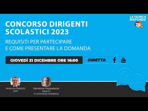 Concorso dirigenti scolastici 2023, requisiti per partecipare e come presentare la domanda