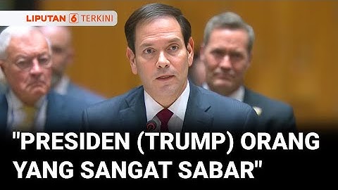 Menlu AS Nyatakan Trump Masih Bersabar, Akan Bertindak Jika Perang Rusia Ukraina Tidak Segera Usai