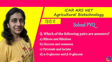 ICAR ARS NET Agricultural Biotechnology | Solved PYQ | Solving Questions with Gauri ma’am