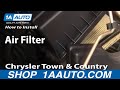 How To Install Replace Air Filter Chrysler Town and