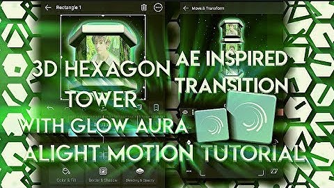 3D HEXAGON TOWER [ AE INSPIRED ] ALIGHT MOTION TUTORIAL