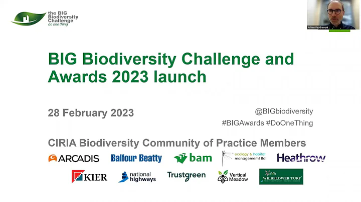 CIRIA Biodiversity Challenge and Awards 2023 launch