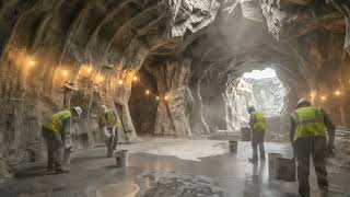 "Raw Cave to Luxury Underground Living Room | Would You Live Here? 🏔️✨"