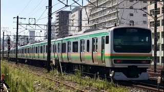 （オール国府津車）JR東日本E231系K-24編成＋S-24編成　特別快速小田原行き走行シーン