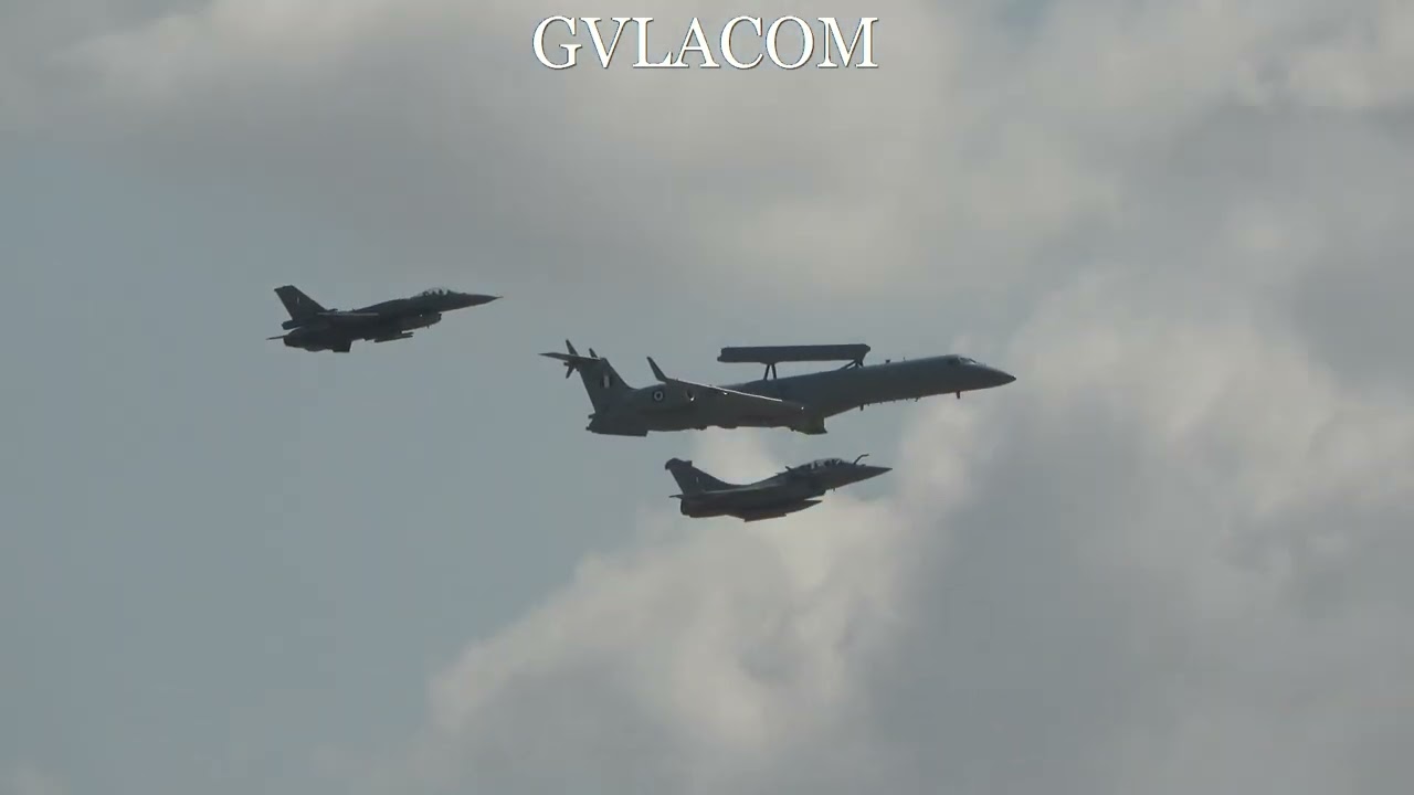 Hellenic Air Force Rafale F-16 EMB-145 Erieye at Athens Flying Week 2025