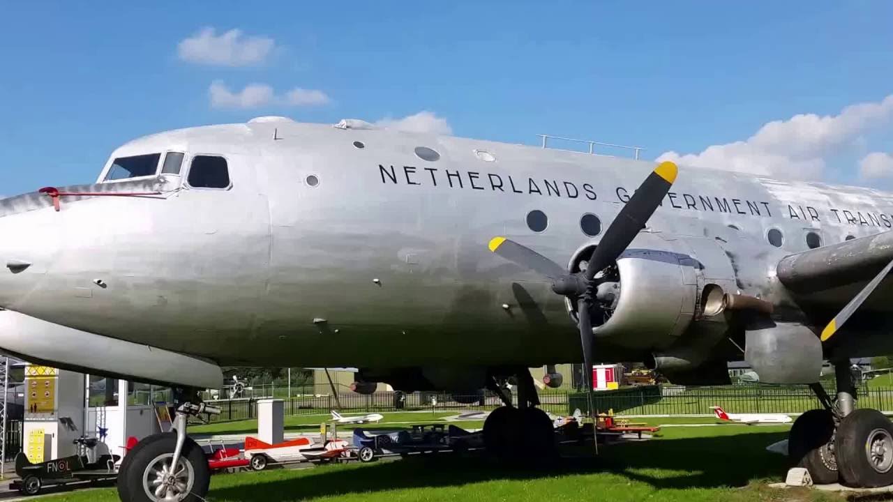 Netherlands Government Air Transport Douglas C-54A Skymaster Tour at Aviodrome Lelystad