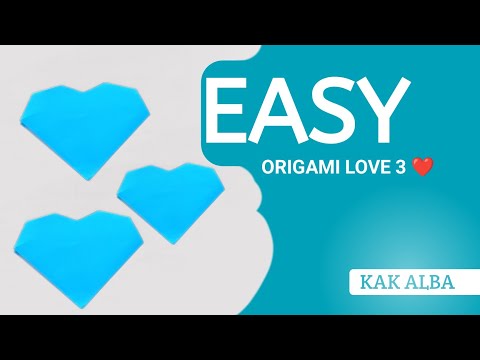 2 Minutes To Make Origami Love Heart With Kak Alba Part 3