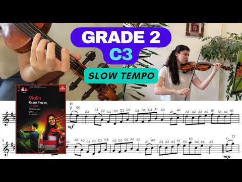 Grade 2 - C3: "Lady Meng Jiang" Chinese Trad. ABRSM Violin 2024 | Slow (♩= 40) with Sheet Music