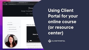 Using Client Portal for your online course (or resource center)