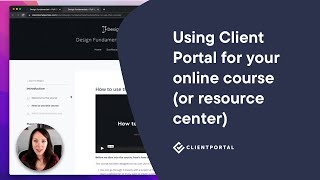Using Client Portal for your online course (or resource center)