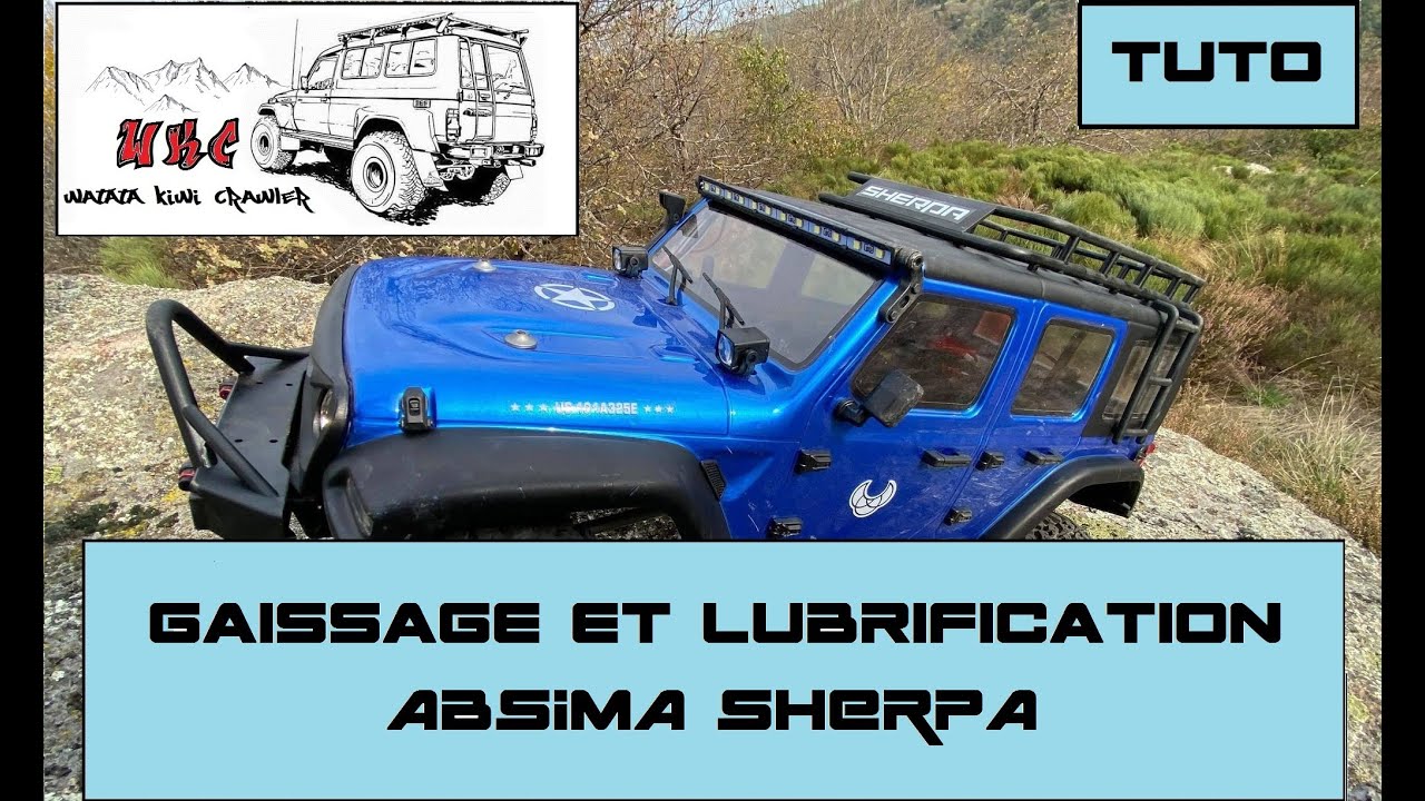 Tuto graissage et lubrification Absima Sherpa