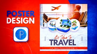 how to create a Travel poster/travel flyer design in PixelLab | PixelLab tutorial screenshot 5