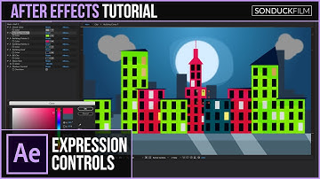 After Effects Tutorial: Expression Controls Across COMPS (Color & Parameters)