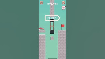 Draw bridge puzzle game level 1482 #gaming #drawing #Shorts