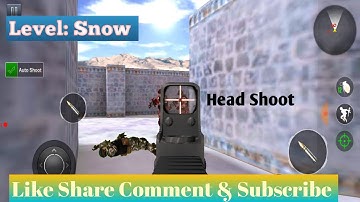 Fps Commando Strike: Level - Snow Multiplayer| Commando Strike| Android Gameplay Video |@AH Gamers