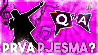 MOJA PRVA PJESMA? 🤔🎵 | Q&A