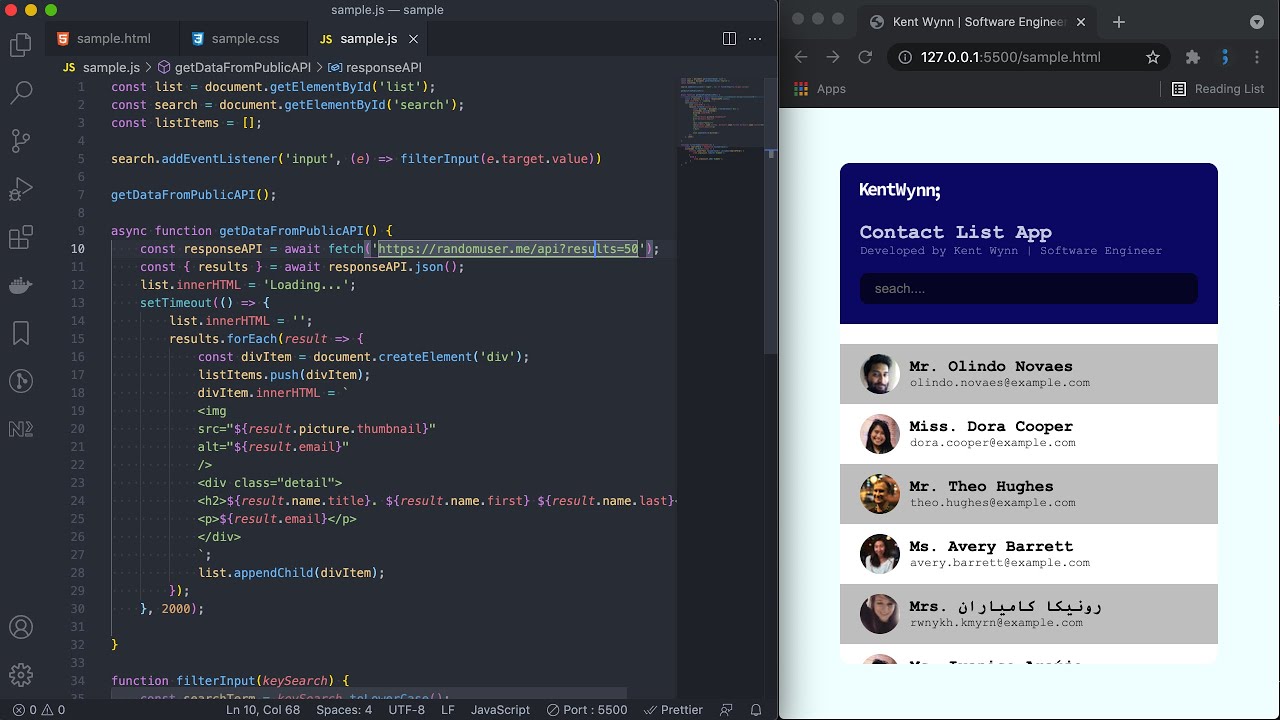 Tạo một ứng dụng chỉ với HTML, CSS & JavaScript bằng dữ liệu từ API ...