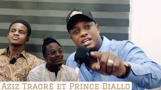 Aziz Traoré et l'artiste Prince Diallo avec Thierno Ndiaye (2024)