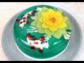 3D Jelly Art Cake - Yellow Lilly Gelatina Artistica / Galaretka Artystyczna