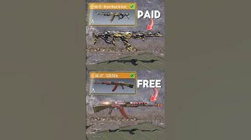 New Free vs Old Paid Legendary AK47 in CODM