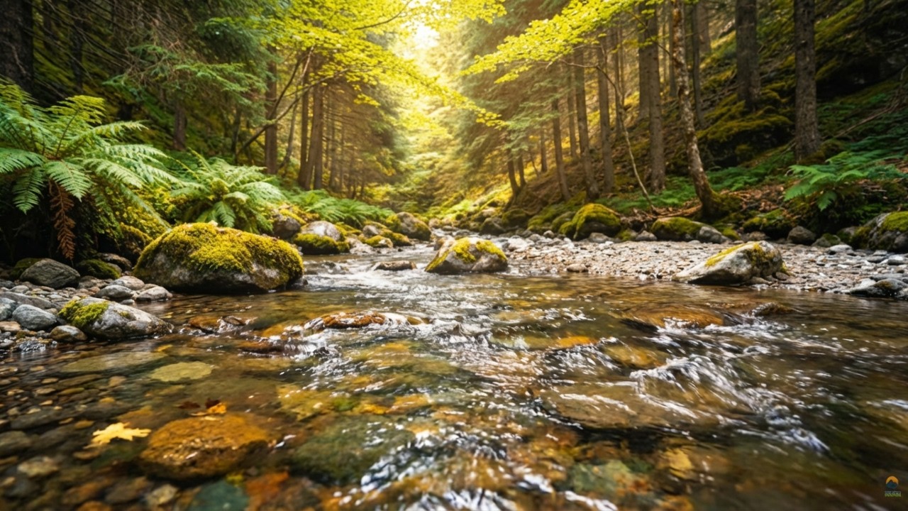 Gentle Healing Medicine in the Misty River Dawn for a Clearer Mind 🌤️