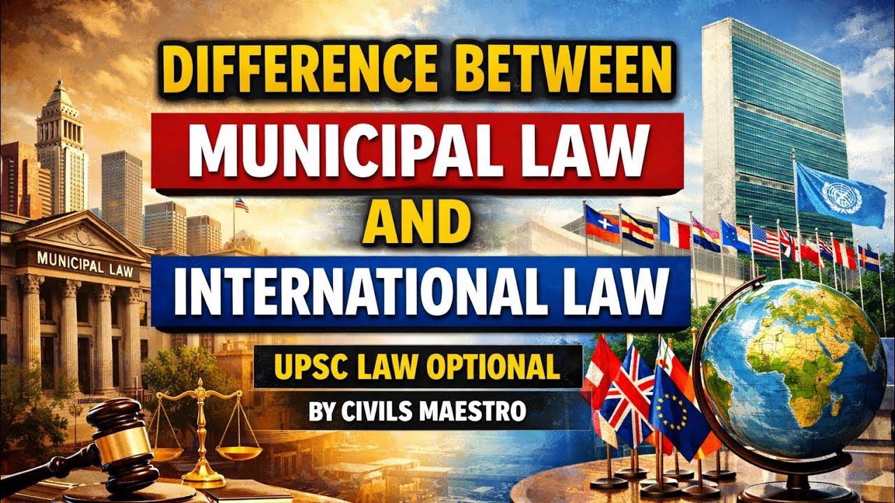 Municipal Law vs International Law Explained |UPSC Law Optional 