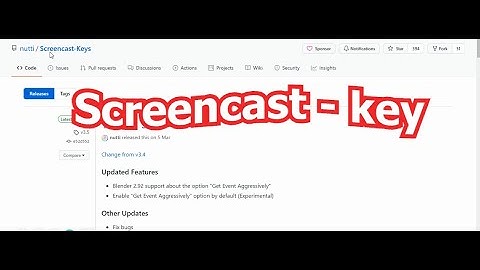 Blender Add on : Screencast Keys