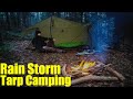 Rain Storm Under A Tarp - Craft Beer - Camp Cooking