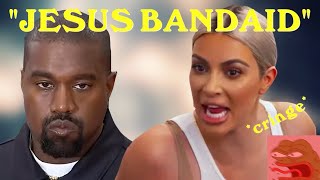 kim and kanye FIGHTING over a BANDAID for 2 min straight