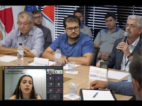 Apresentação técnica da ARISMIG e SEMAD sobre regulação e gestão dos serviços de saneamento e RSU