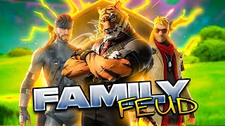 FORTNITE FAMILY FEUD  Me Vs. My Family In A CUSTOM Squads Match!