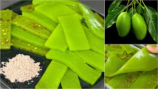 রোদে দেওয়ার ঝামেলা ছাড়াই কাঁচা আমের টক-ঝাল-মিষ্টি আমসত্ত্ব | Kacha Amer Amsotto | Mango Bar Recipe screenshot 3