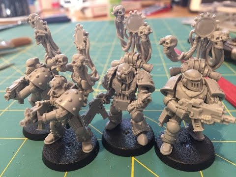 How-to: Space Marine Banner / Vexilla grafting and conversion on Forge World Kits